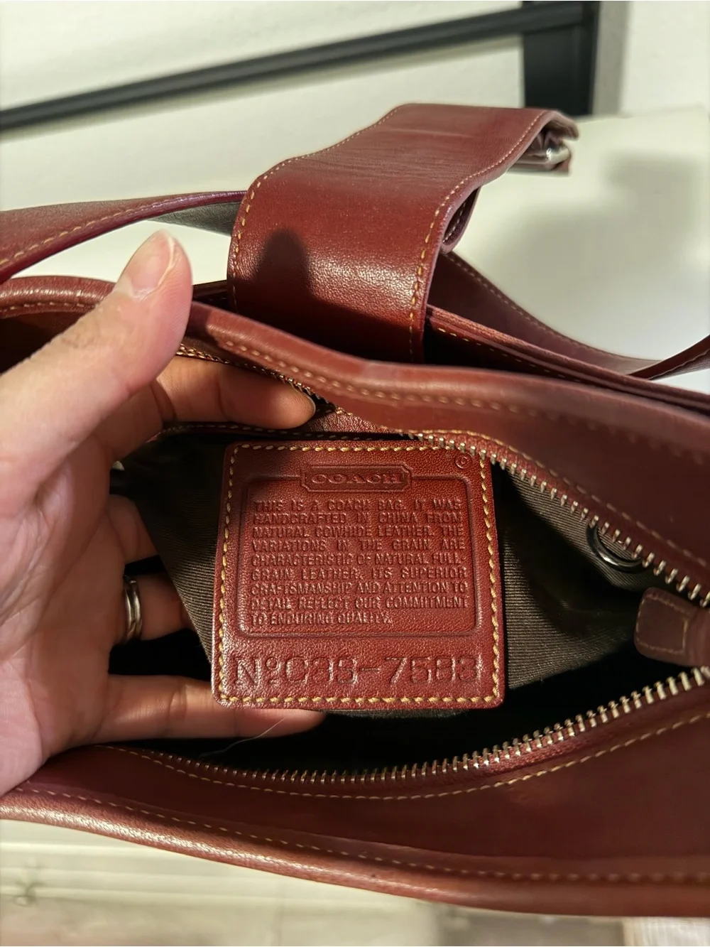 Red Vintage Coach Hampton 7583